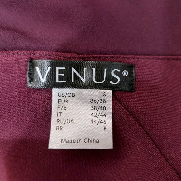 💥CHIC & SEXY💥VENUS One Shoulder Asymmetrical Cape Dress in Plum - Picture 12 of 12